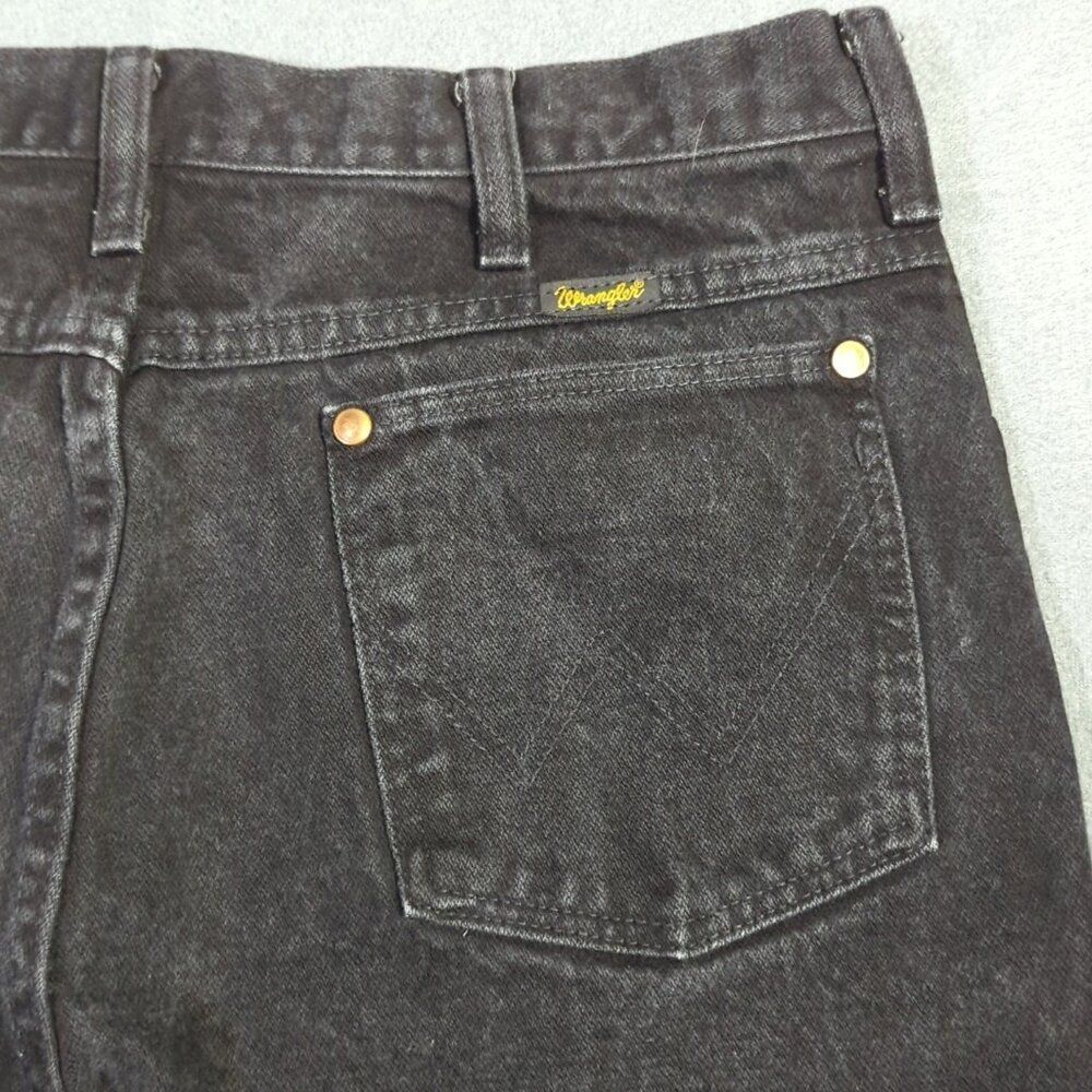Wrangler VTG Jeans Mens 34x32 Black 936 WBK Slim Cowboy Cut Slim Fit Made In USA